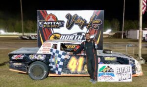 Mikey Kopka wins your Turkey Trot Thunderstock feature at North Florida Speedway